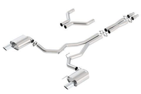 Borla S-Type Cat-Back 15-17 Ford Mustang GT 5.0L V8 MT/AT 3in pipe 4in tip