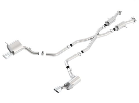 Borla 2015 Jeep Grand Cherokee SRT8 S-Type Dual Round Rolled Exit Catback Exhaust