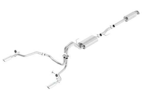 Borla 15-16 Ford F-150 3.5L EcoBoost Ext. Cab Std. Bed Catback Exhaust S-Type Single Split Rear Exit
