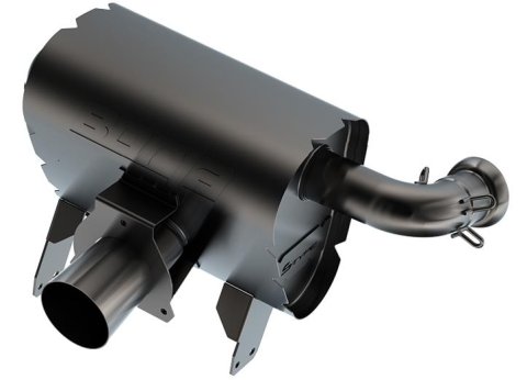 Borla 15-22 Can-Am Maverick X3 900cc Triple Turbo Manifold-Back Exhaust S-Type Muffler