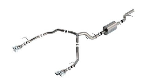 Borla 21-22 Chevrolet Tahoe 6.2L V8 2/4WD 4DR Brushed T-304 Stainless Steel S-Type Cat-Back Exhaust