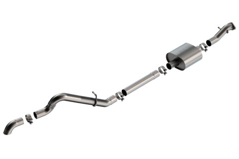 Borla 21-22 Ford Bronco 2.3L 2DR/4DR T-304 Stainless Steel Cat-Back Touring Exhaust - Brushed