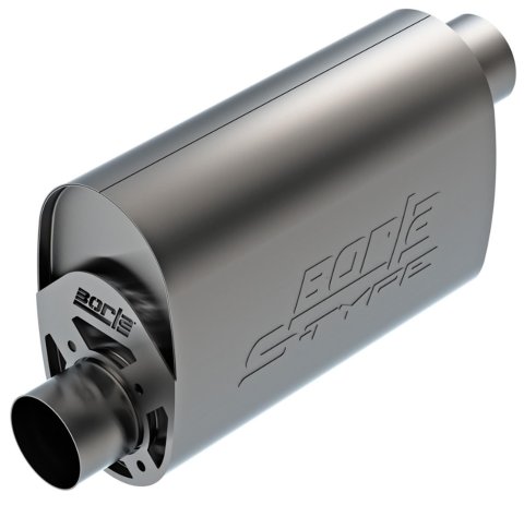 Borla CrateMuffler LS3 3in Offset In/Offset Out 14in x 4.35in x 9.10in Oval Muffler S-Type