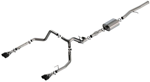 Borla 2024 Chevy Silverado 1500 6.2L V8 ATAK Catback Exhaust w/ Simulator - Black Chrome