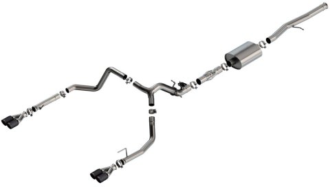 Borla 2024 Chevy Silverado 1500 6.2L V8 ATAK Catback Exhaust w/ Simulator - CF Black Anodized