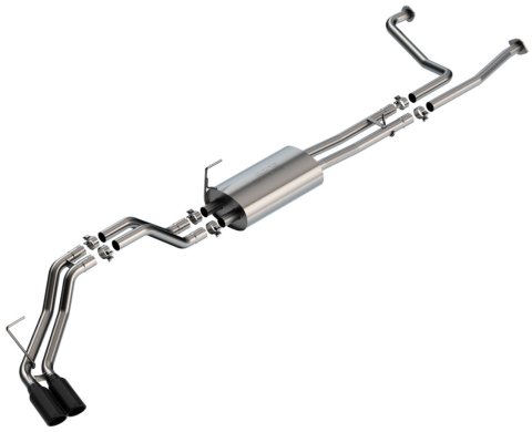 Borla 16-24 Nissan Titan XD S-Type Cat Back Exhaust - Black Chrome