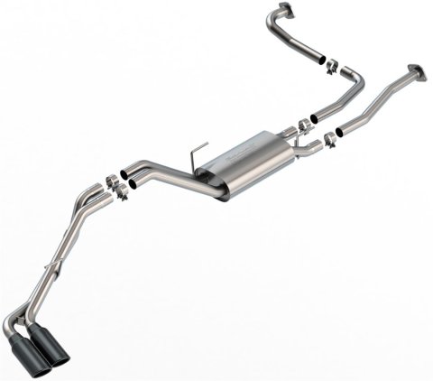 Borla 22-24 Nissan Frontier S-Type Cat Back System - Black Chrome