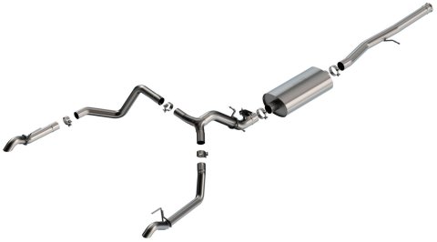 Borla 2024 Chevrolet/GMC 1500 ZR2 & AT4X 6.2L V8 4WD 4DR Touring Catback Exhaust w/ Turndown Tips