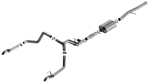 Borla 2024 Chevrolet/GMC 1500 ZR2 & AT4X 6.2L V8 4WD 4DR ATAK Catback Exhaust w/ Turndown Tips
