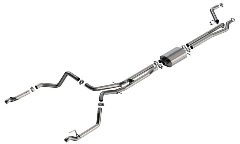 Borla 24-25 Chevy Silverado 1500 (6.2L V8) S-Type Cat Back - Factory Tips