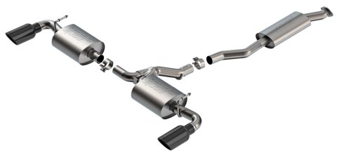 Borla 19-25 Toyota RAV4 (excl. Hybrid) 2.25 S-Type Cat Back Exhaust - Black Chrome