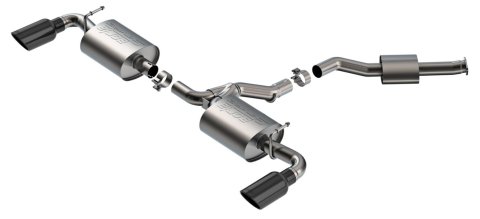 Borla 19-25 Toyota RAV4 Hybrid 2.25 S-Type Cat Back Exhaust - Black Chrome