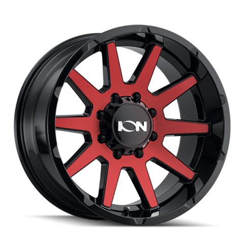 ION Type 143 20x9 / 8x170 BP / 18mm Offset / 125.2mm Hub Gloss Black/Red Machined Wheel