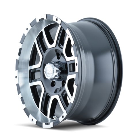 ION Type 179 16x8 / 8x165.1 BP / 10mm Offset / 130.8mm Hub Black/Machined Wheel