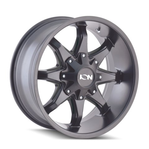ION Type 181 17x9 / 5x114.3 BP / -12mm Offset / 87mm Hub Satin Black/Milled Spokes Wheel