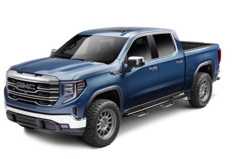 N-Fab Nerf Step 2019 Chevy/GMC 1500 Crew Cab 5ft 8in Bed - Bed Access Gloss - Black - 3in