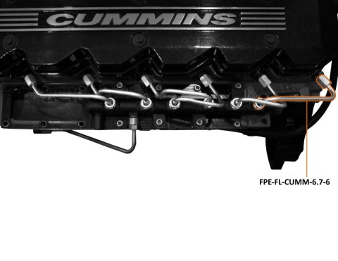 Fleece Performance 07.5-18 Dodge Ram 2500/3500 6.7L Cummins Fuel Injection Line (6)