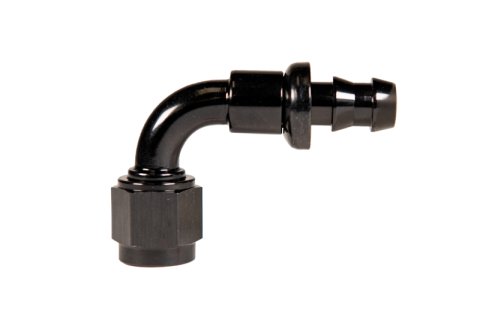 Fleece Performance Universal -8AN 90Deg to Hose Barb - Black