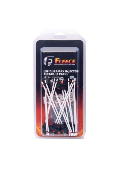 Fleece Performance 17-22 GM 2500/3500 Duramax Replacement Fuel Injector Connector w/Pigtail (8 Pack)