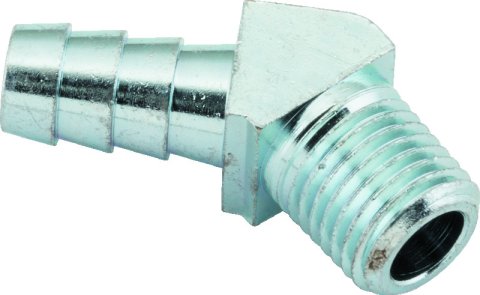 S&S Cycle 1/4-18 NPTF x .375in 45 Degree Fitting