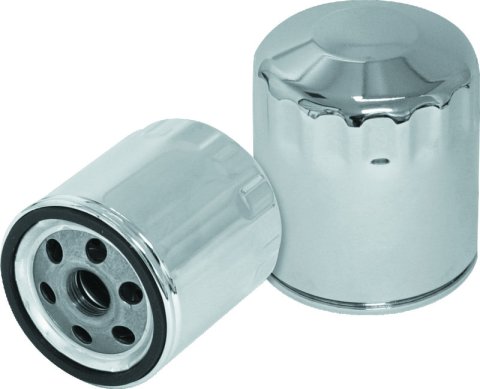 S&S Cycle Shovelhead Models Oil Filters - Chrome - 12 Pack