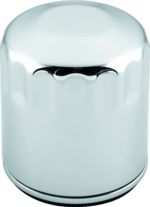 S&S Cycle 99-18 BT/2017+ M8/X-Wedge Chrome Oil Filter - 12 Pack
