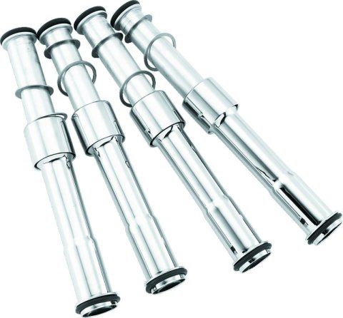 S&S Cycle 2017+ M8 Models Pushrod Cover Kit - Chrome