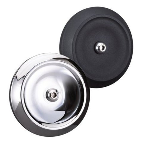 S&S Cycle Dished Bobber Air Cleaner Cover w/ Machined Highlights - Black