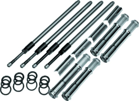 S&S Cycle 2017+ M8 Models Quickee Adjustable Pushrods w/ Cover Keepers