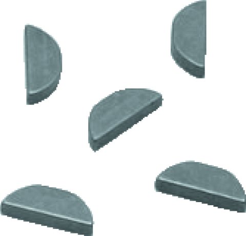 S&S Cycle .094in x .500in x .491in Woodruff Key - 5 Pack