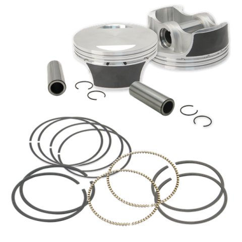 S&S Cycle 07-17 BT 3.927in Standard Bore 106in Big Bore Forged Piston Set