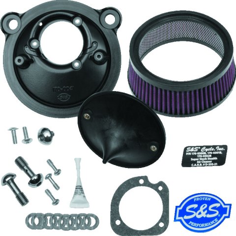 S&S Cycle 2007+ XL Sportster Models w/ Stock EFI Stealth Air Cleaner Kit w/o Cover