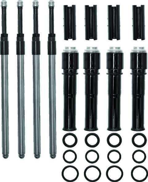S&S Cycle 2017+ M8 Models Quickee Pushrods w/ Gloss Black Covers