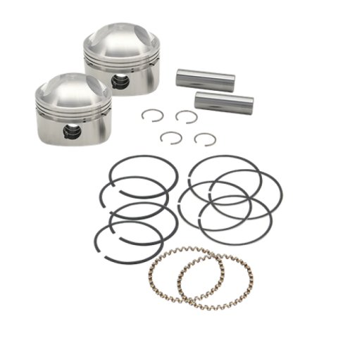 S&S Cycle 36-84 BT 3-7/16in x Up To 4-3/4in Stroke HC Piston Set - .010in