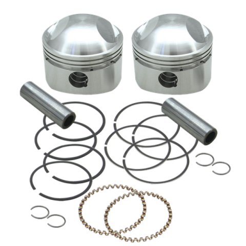 S&S Cycle 36-84 BT 3-7/16in x Up To 4-3/4in Stroke HC Piston Set - .040in