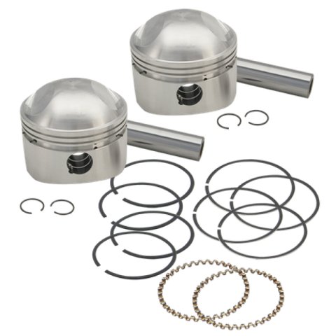 S&S Cycle 36-84 BT 3-7/16in x Up To 4-3/4in Stroke HC Piston Set - Standard