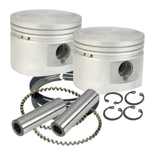 S&S Cycle 84-99 BT w/ Stock Heads Standard 80in Cast Flat-Topped Replacement Piston Kit