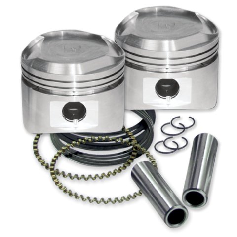 S&S Cycle 84-99 3-1/2in x 4-1/4in Standard 80in Piston Set