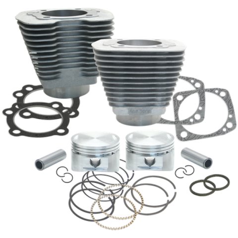 S&S Cycle 84-99 BT 88in 3 5/8in Big Bore Cylinder & Piston Kit - Natural