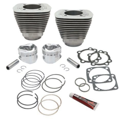 S&S Cycle 84-99 BT 96in 3-5/8in Big Bore Cylinder & Piston Kit For S&S SH96 Engines - Natural