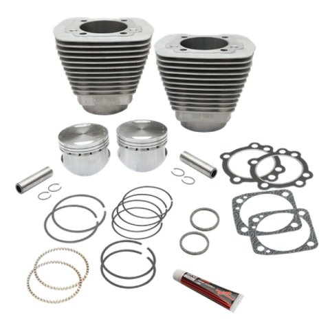 S&S Cycle 84-99 BT 96in 3 5/8in Big Bore Cylinder & Piston Kit - Natural