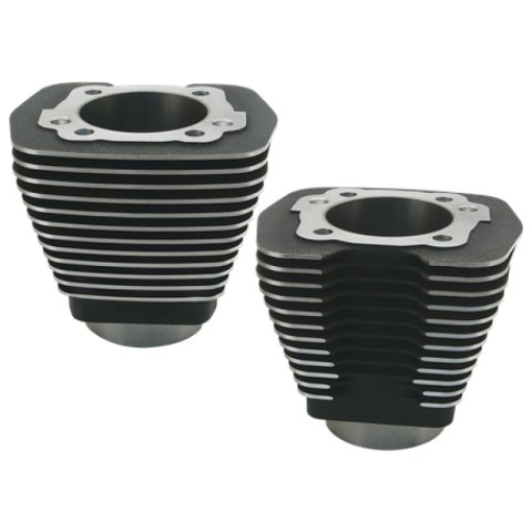 S&S Cycle 84-99 BT w/ 96in Engines w/ Stock Heads 3-5/8in Bore Cylinders - Wrinkle Black