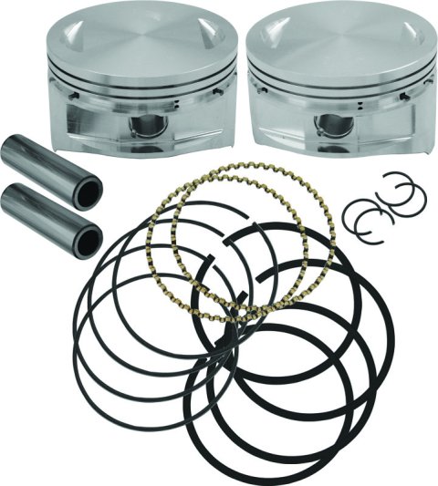 S&S Cycle 84-99 BT 4in Bore Forged Pistons - .010in