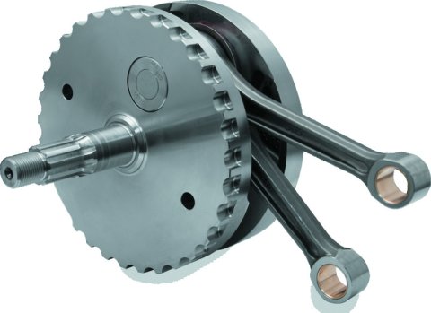 S&S Cycle 99-06 BT 4-5/8in Stroke Flywheel Assembly w/o Sprocket Shaft Bearing