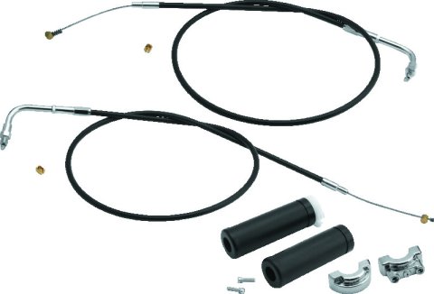 S&S Cycle 1in Handlebars 2-Cable Throttle Assembly Cable - 42in