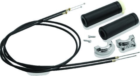 S&S Cycle Universal 1in Handlebars 2-Cable Throttle Assembly Cable - 48in
