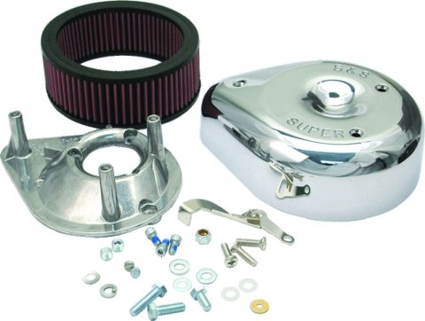 S&S Cycle 55-84 BT/57-85 Sportster Models Teardrop Air Cleaner Kit for S&S Super E/G Carb