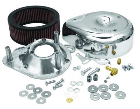 S&S Cycle 84-92 BT/86-90 Sportster Models Teardrop Chrome Air Cleaner Cover for S&S Super E/G Carb