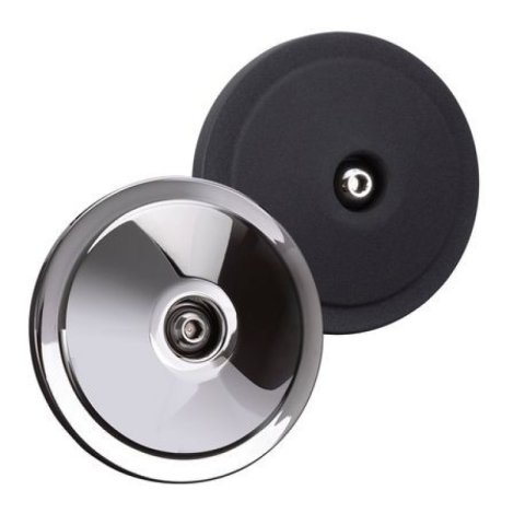S&S Cycle Dished Bobber Air Cleaner Cover w/ Machined Highlights - Chrome