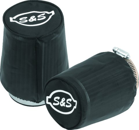 S&S Cycle Air Filter Cover For Tapered S&S Tuned Induction Filters - Black Nylon - 2 Pack